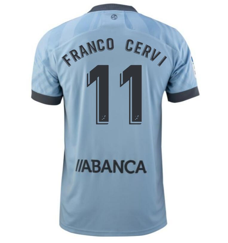 2021/22 Celta de Vigo Home Kit Soccer Jersey with Franco Cervi 11 printing